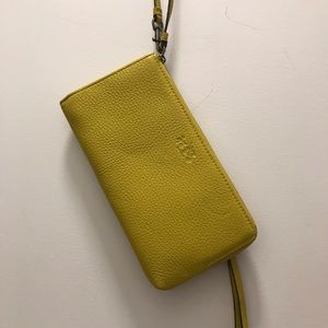 Coach Leather Yellow Wristlet